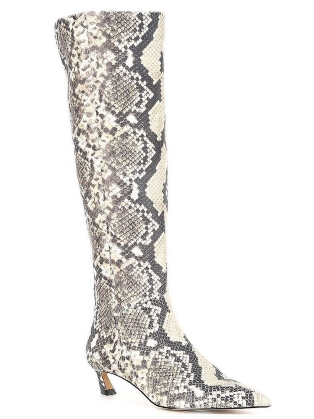 NWOB $179 Gianni Bini Snake Print Kitten Heel Tall Boots size 6